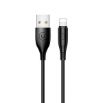 USAMS SJ266 Round Lightning Datový Kabel Black, 2442088